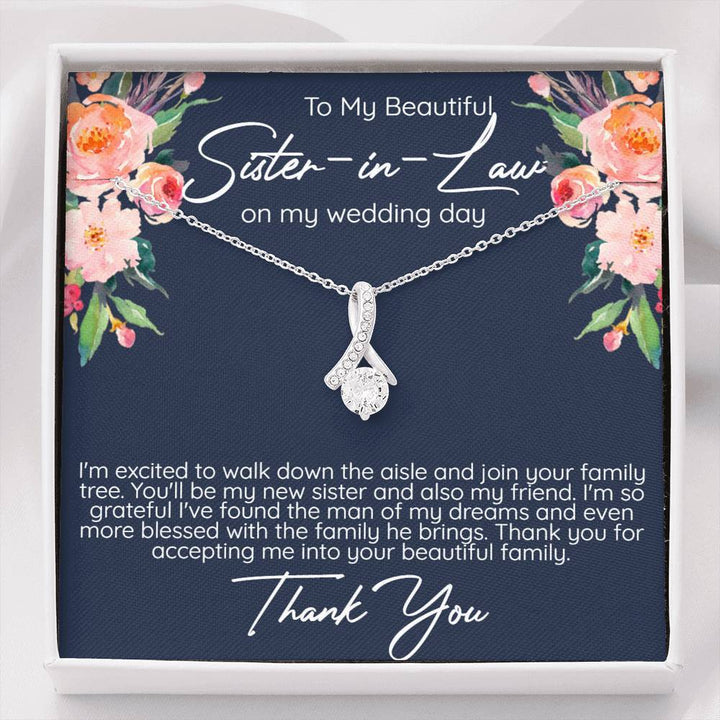 Sister In Law On My Wedding Day Alluring Beauty Necklace – Love You