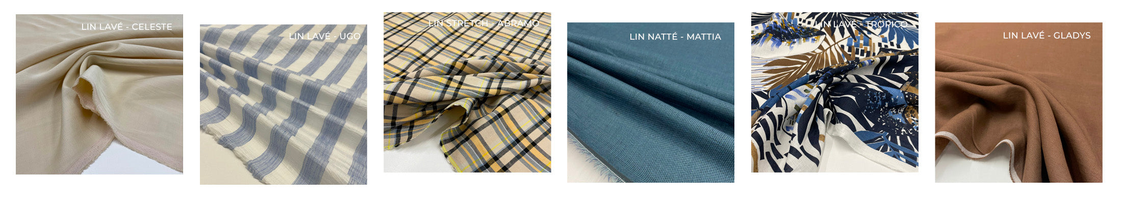 tissu made in italy 100% lin