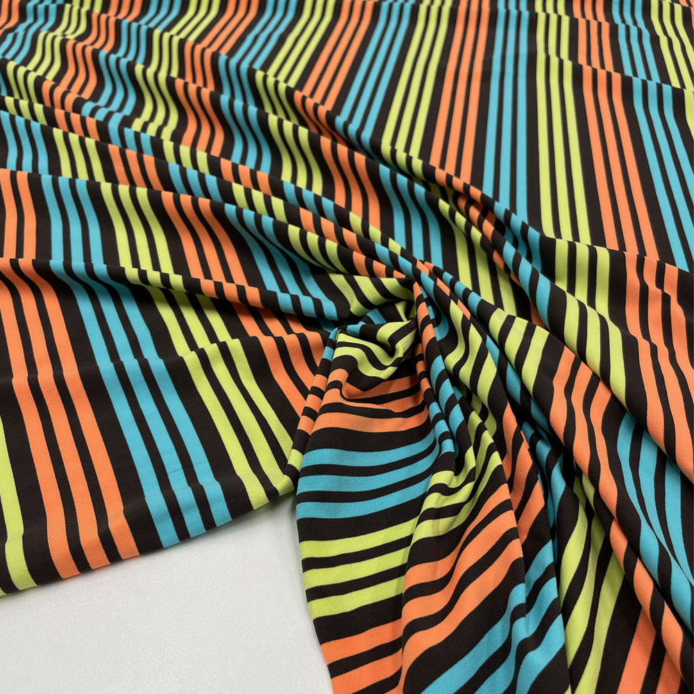Jersey fabric - striped, Paolo - Torretto Tessuti