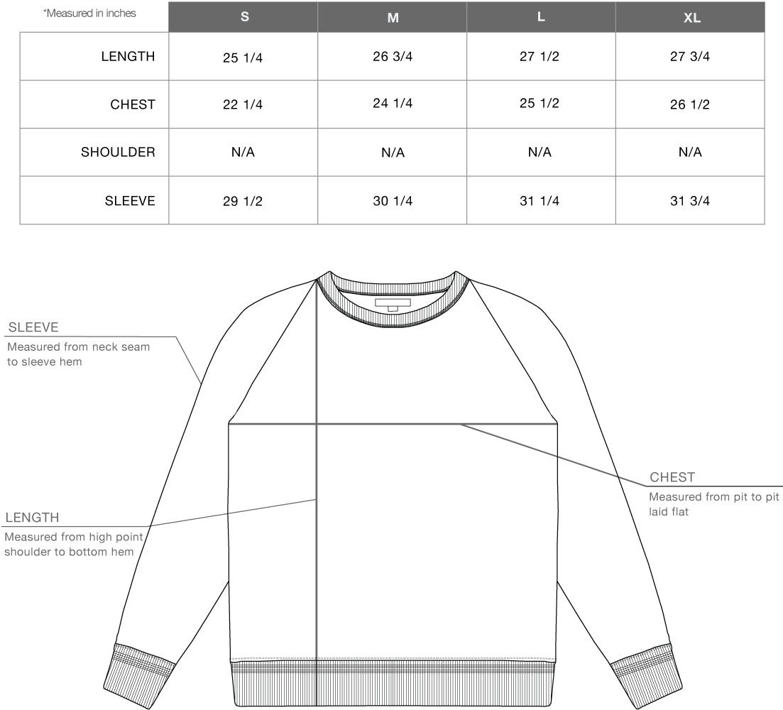 Product Sizing Diagram