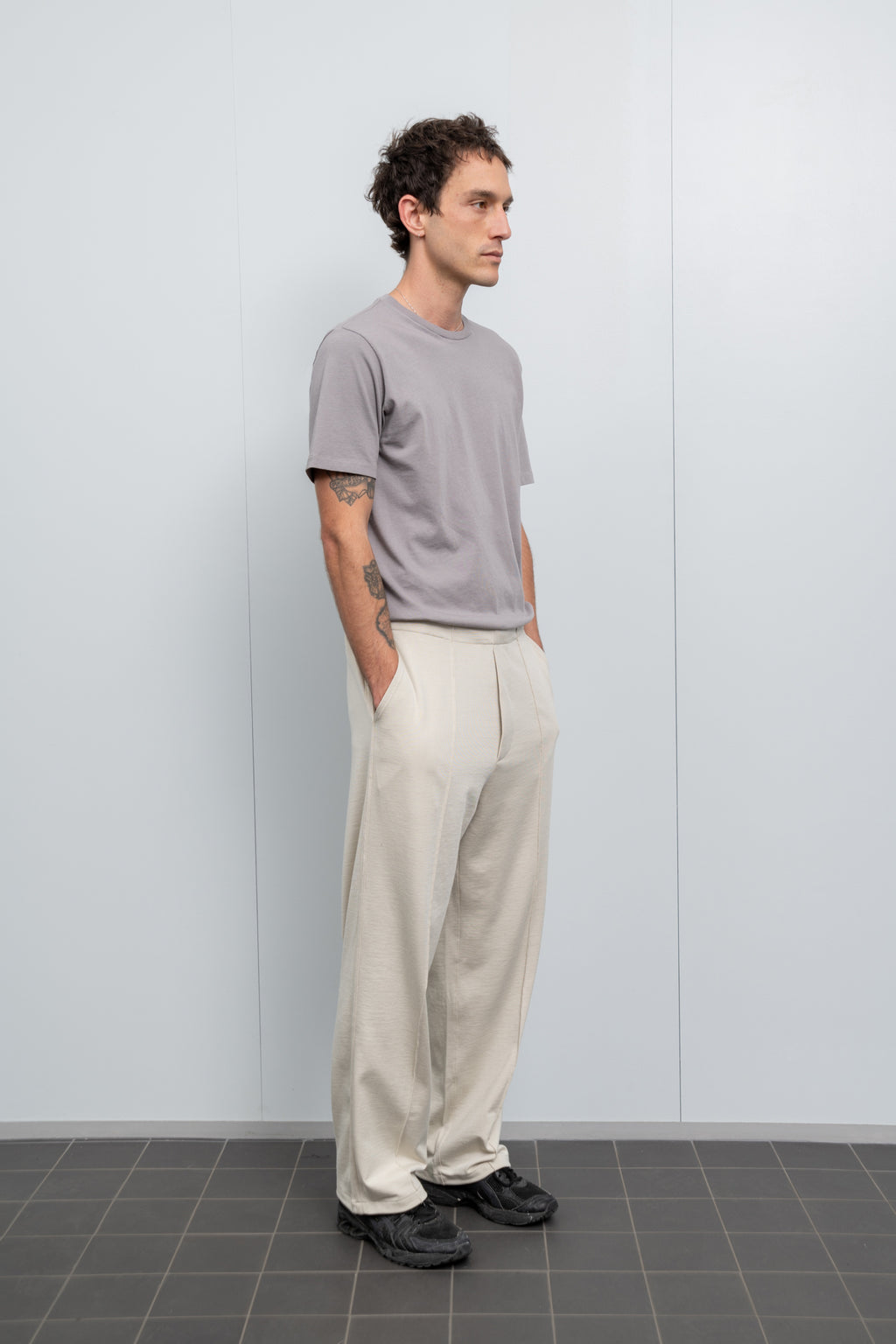 石見銀山 LADY WHITE CO. C.N.T. NYLON BAND PANTS | www.ankuramindia.com