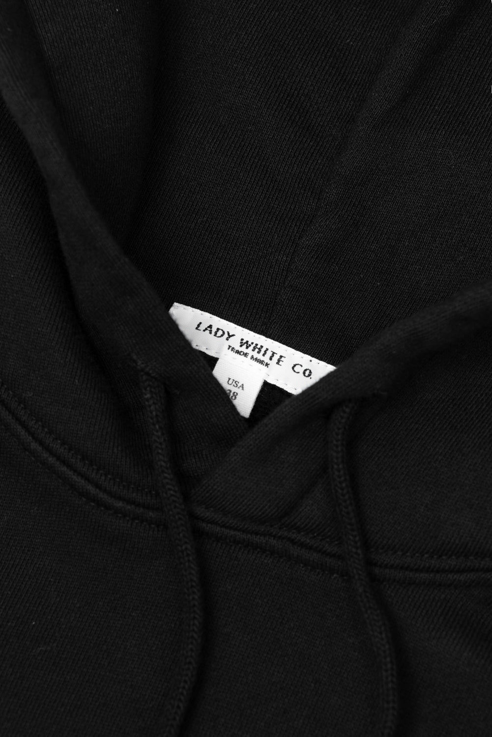 SUPER WEIGHTED HOODIE - BLACK – LADY WHITE CO.