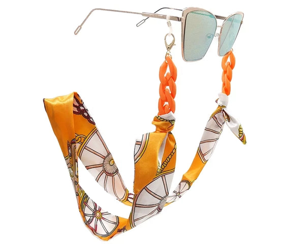 Luxe Scarf Sunglasses Chain