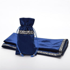 Vintage Style Velvet Tablecloth and Storage Bag for Tarot Cards