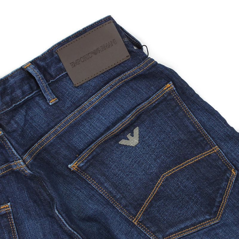 Emporio Armani - J06 Slim Fit Stretch Jeans in Denim Blue | Nigel Clare