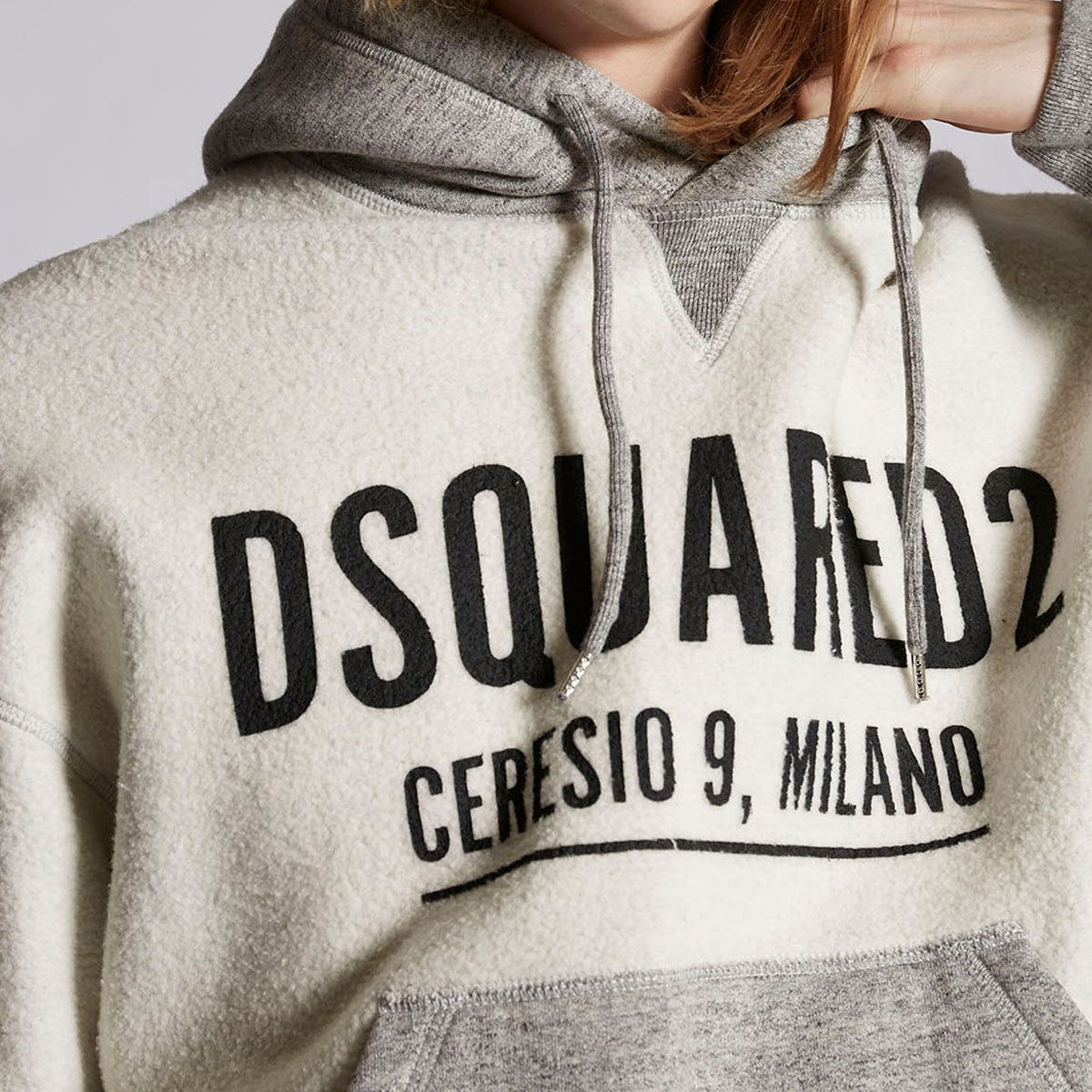 DSQUARED2□ICON FOREVER□異素材コンビスウェット□ブラック-