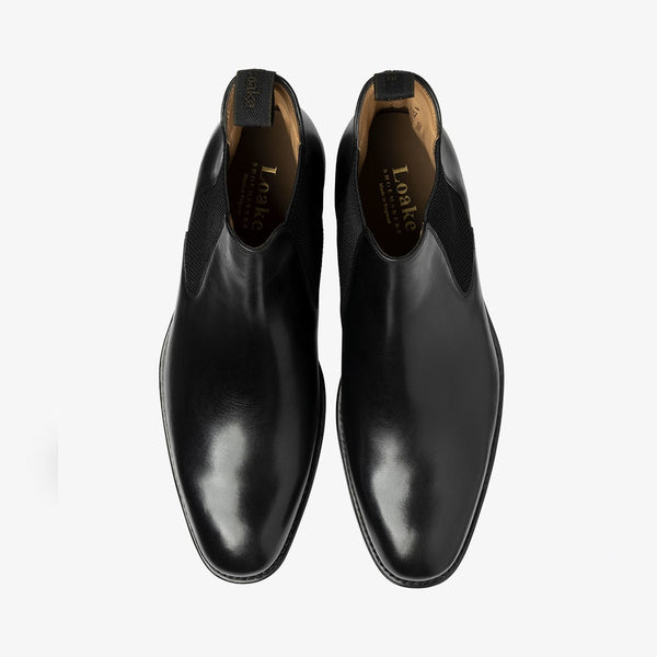 Loake - Buscot Leather Chelsea Boots in Black | Nigel Clare