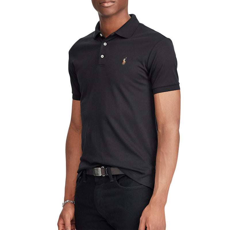Polo Ralph Lauren - Soft Touch Polo Shirt in Black | Nigel Clare