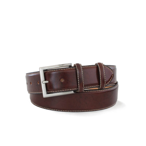 Robert Old Brown Woven Leather Belt