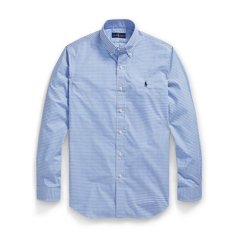 Polo Ralph Lauren - Custom Fit Check Shirt in Blue/White | Nigel Clare