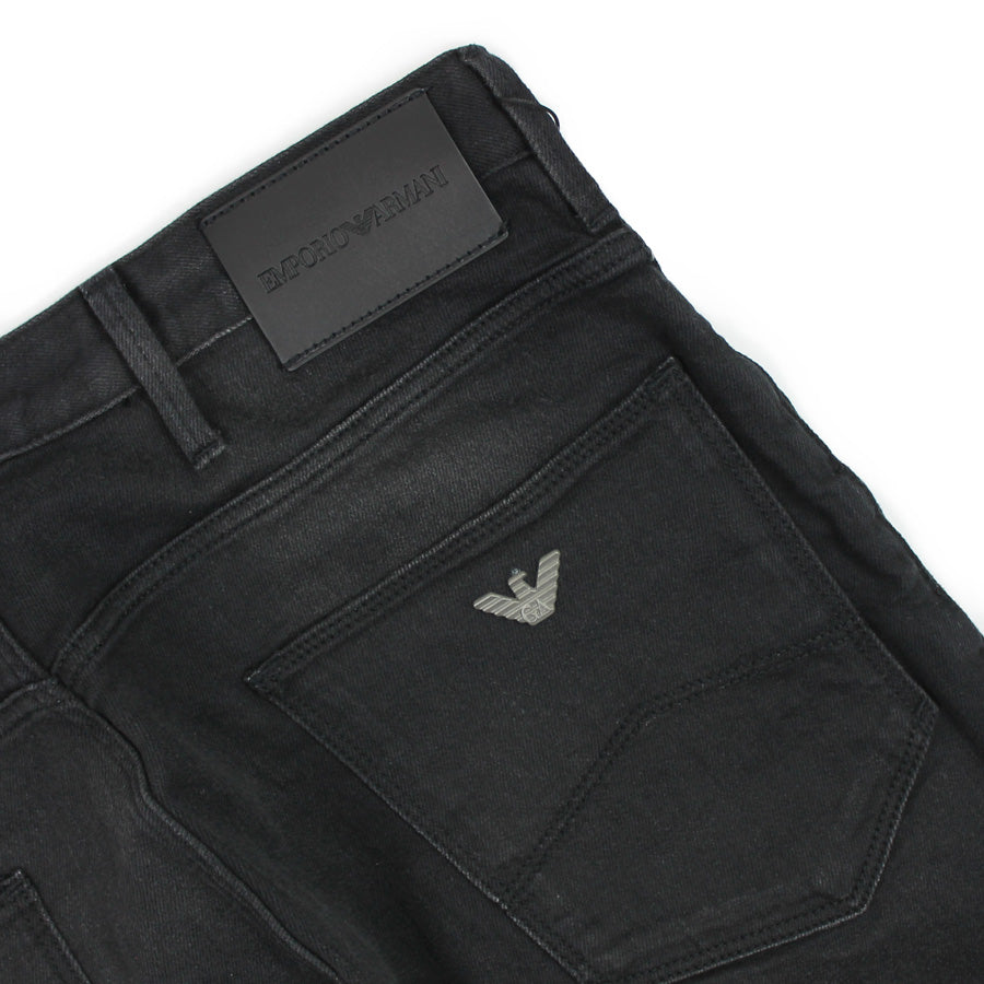 Emporio Armani - J06 Slim Fit Jeans in Washed Black | Nigel Clare