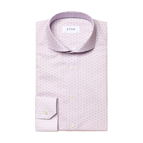 Paul Smith Tailored-Fit White Cotton 'Micro Dot' Shirt