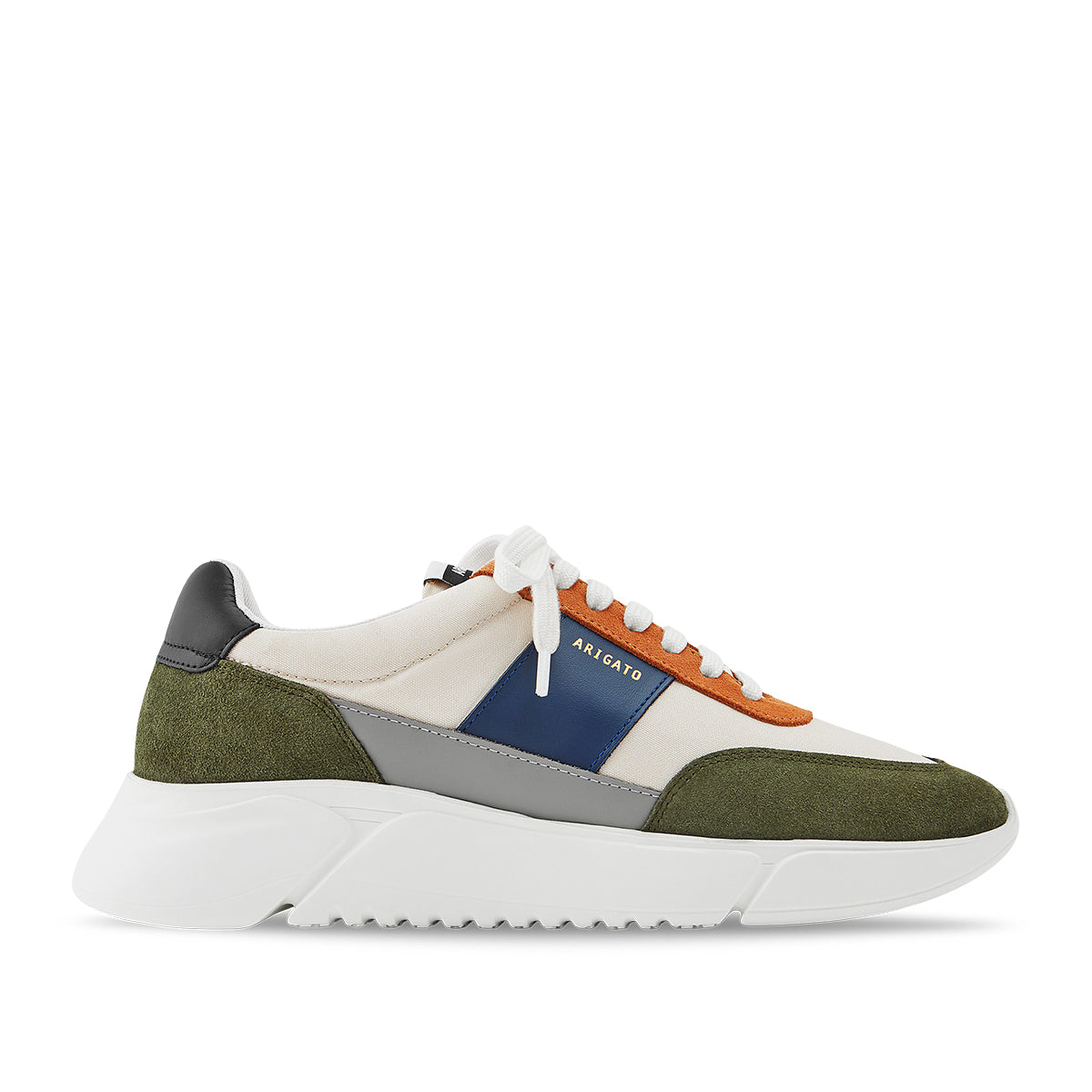 Axel Arigato - Genesis Vintage Runner Trainers in Cremino/Green | Nigel ...