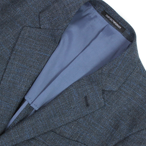 Emporio Armani F Line Navy Fleck Blazer Nigel Clare