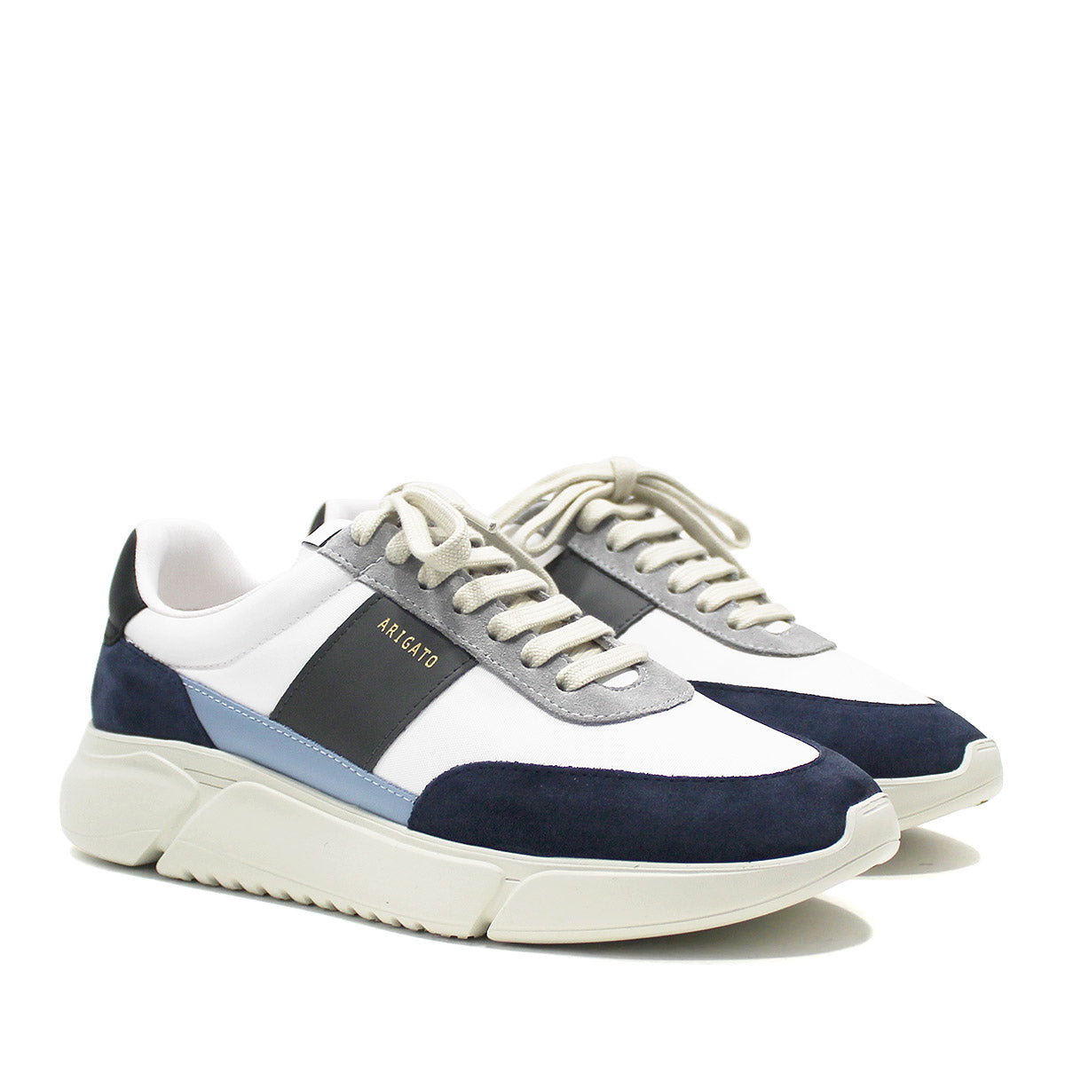 Axel Arigato - Genesis Vintage Runner Trainers in White/Blue | Nigel Clare