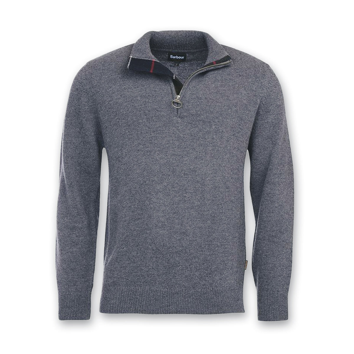 barbour grey half zip jumper