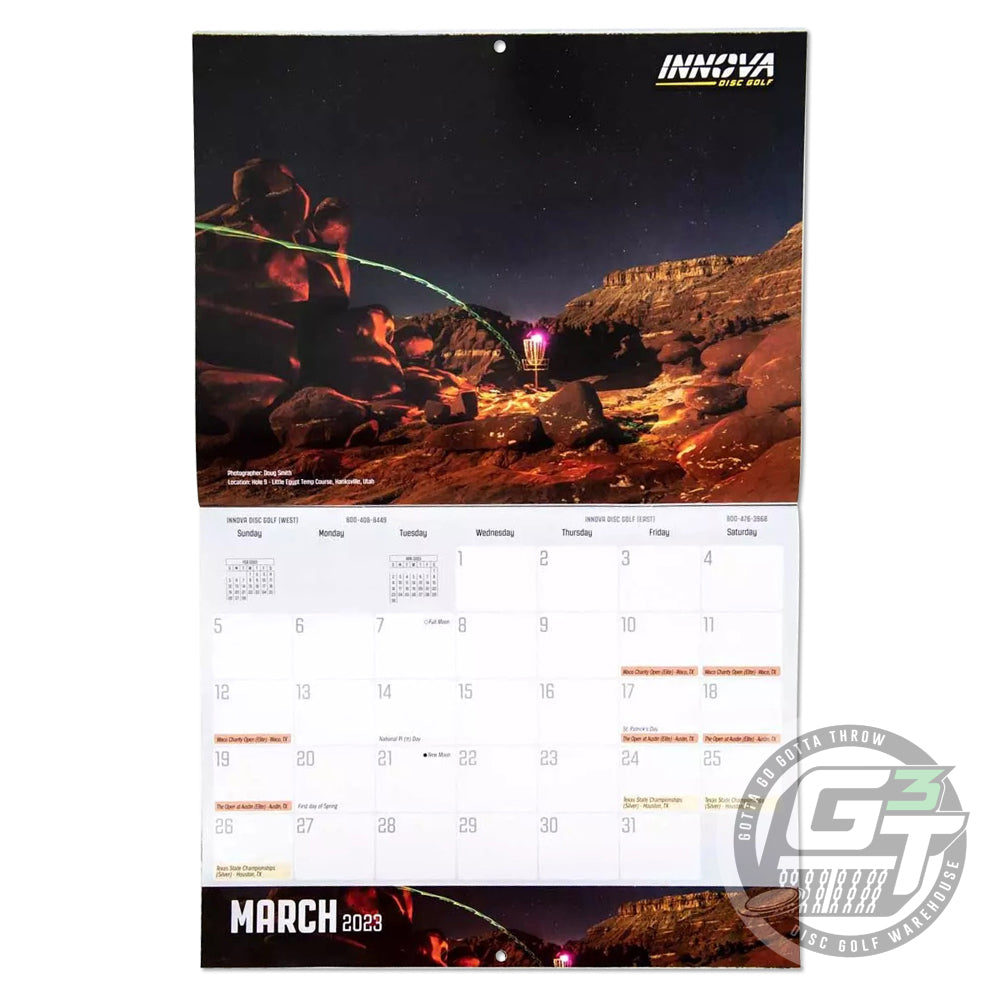 Innova 2023 Disc Golf Calendar Gotta Go Gotta Throw