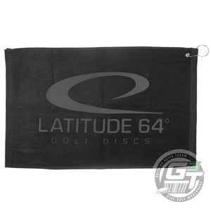Latitude 64 Golf Discs Accessory Black Latitude 64 Logo Disc Golf Towel