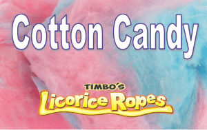 Chewing on our Cotton Candy Licorice Ropes, the first impression is a Rush of Cotton Candy Flavors just like eating real Cotton Candy. No Sticky Fingers Here!