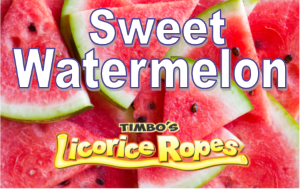 Sweet Watermelon Licorice Ropes tells it like it is, with no rind to throw away.