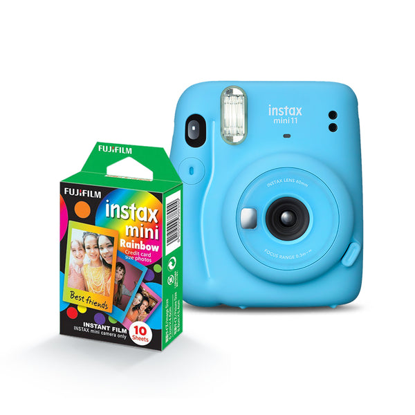 Combo Câmera Instantânea Fujifilm Instax Mini 11 Azul + Filme Fujifilm -  Loja Fujifilm