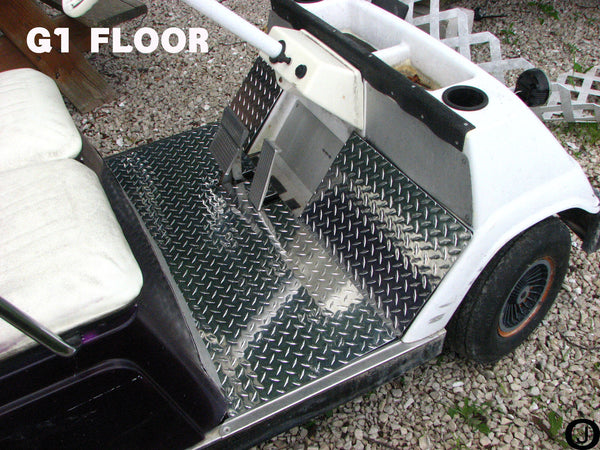 Yamaha G1 Golf Cart Highly Polished Aluminum Diamond Plate 3 Pc