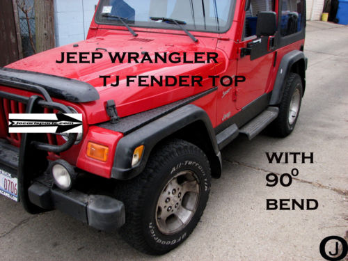 Jeep Wrangler TJ Aluminum Diamond Plate Fender Covers With Bend. Set o – J  & O Carts Parts