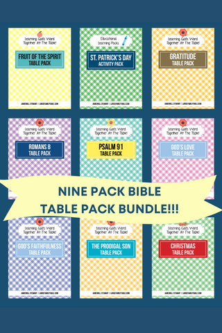 nine pack bible table pack