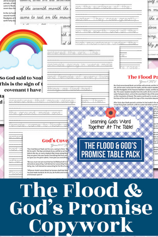 the flood and gods promise collage