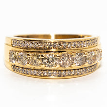 Load image into Gallery viewer, 10ct Yellow Gold Diamond Band Ring