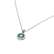 Load image into Gallery viewer, 18ct White Gold Diamond &amp; Emerald Set