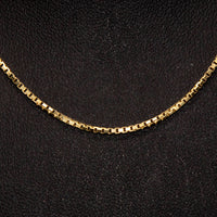 18ct Yellow Gold Box Link Chain