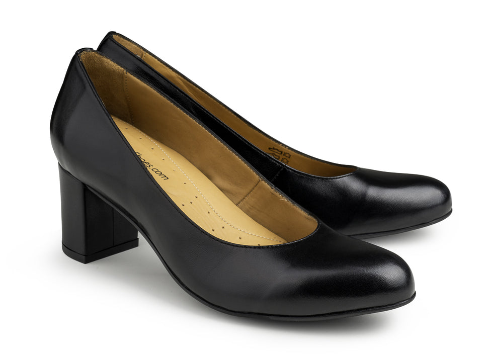 ANNA H55 BLACK – Airline Shoes USA