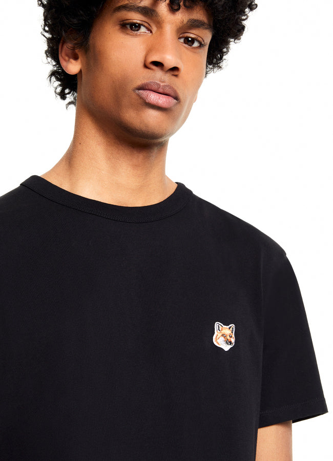 MAISON KITSUNE_Grey Fox Head Patch Classic Tee