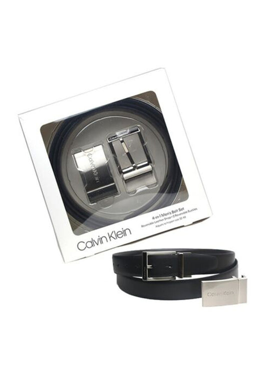 Calvin Klein Men Reversible Leather Belt 3 Piece Set