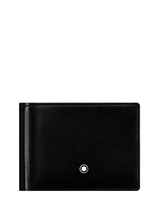  MONTBLANC Men's Leather 6cc Wallet with Money Clip, Black :  Clothing, Shoes & Jewelry