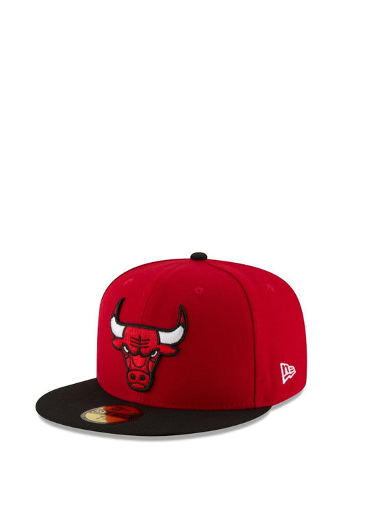 Men's Chicago Bulls New Era Red/Black Official Team Color 2Tone 59FIFTY  Fitted Hat