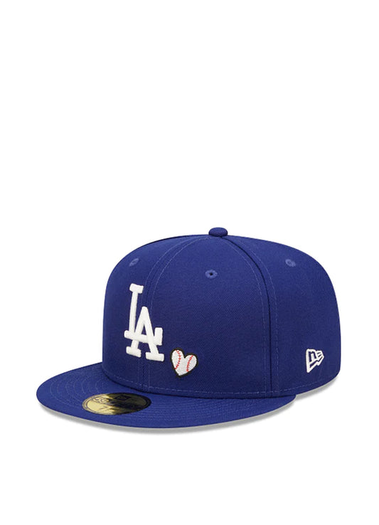 New Era 59FIFTY MLB Los Angeles Dodgers Team Heart Fitted Hat 7 1/2