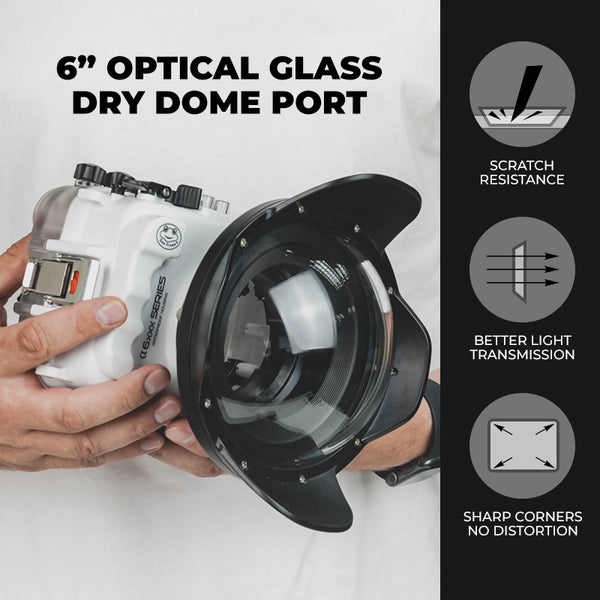 6-inch glass dry dome port