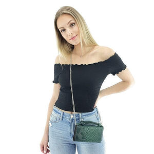 Wallet purse with shoulder strap