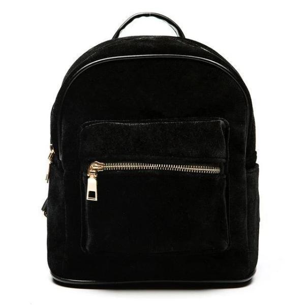 velvet backpack purse