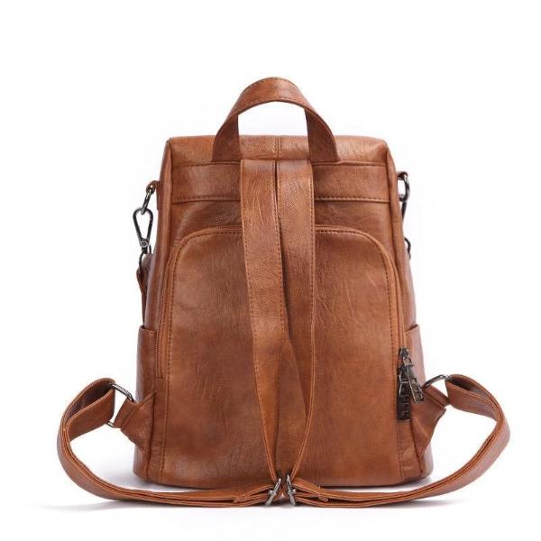 Womens leather backpack anti theft | Ralphany