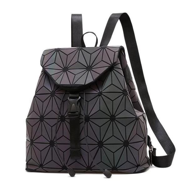 geometric reflective backpack