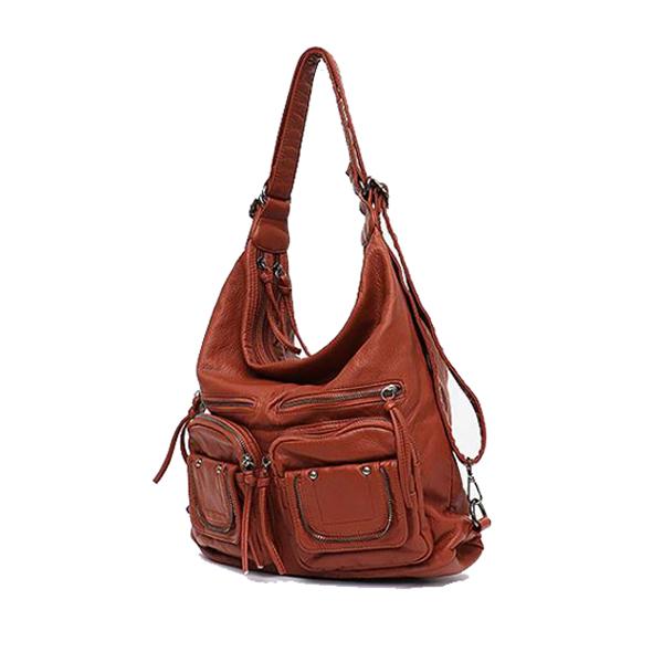 Leather convertible backpack purse crossbody | Ralphany