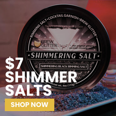 round tin of rimming salts for drinks