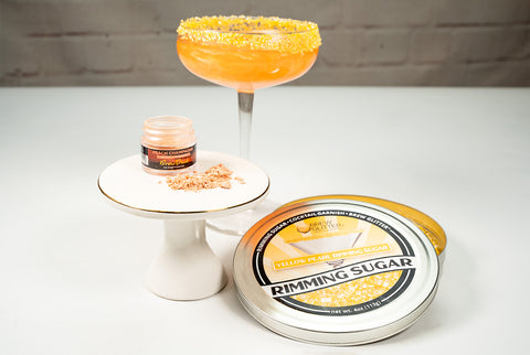 Rim Salt Sugar + (paloma cocktail) + Brewglitter 