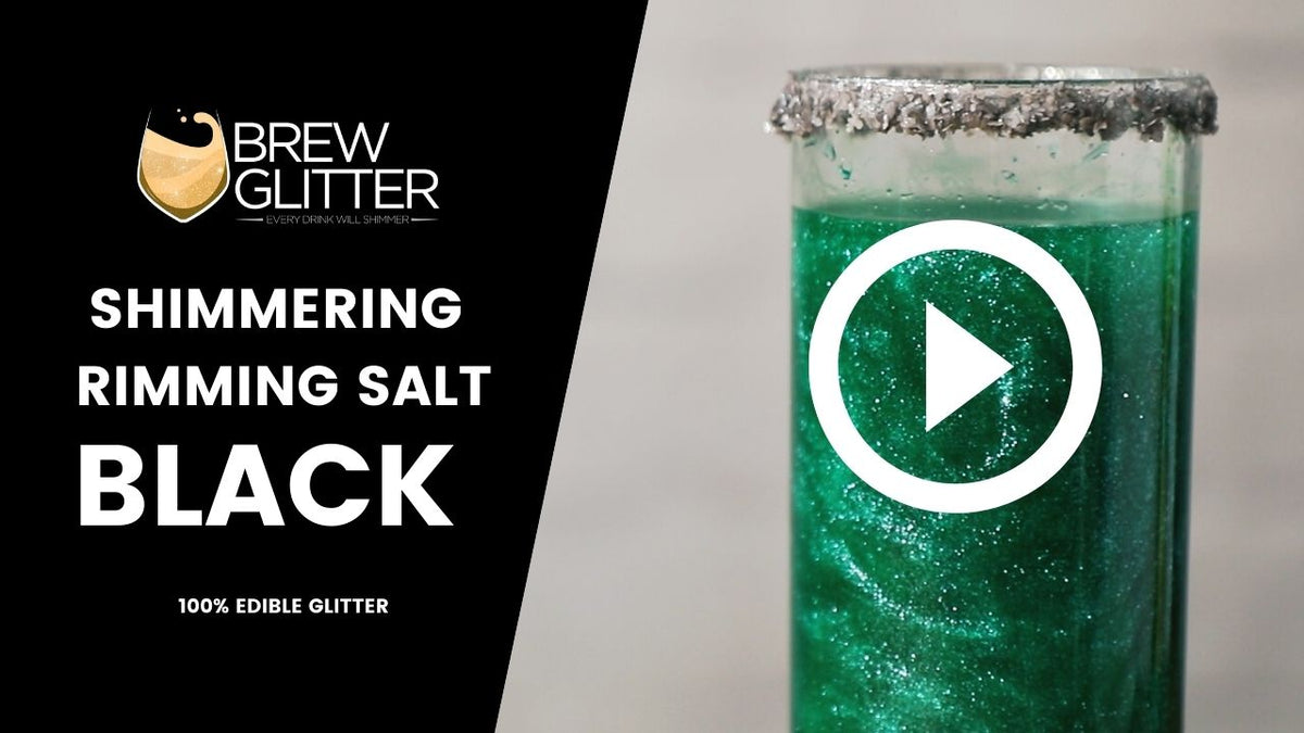 Shimmer Cocktail Rimming Salt Video in Black