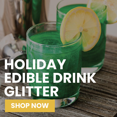 edible drink glitter for christmas and holdiays