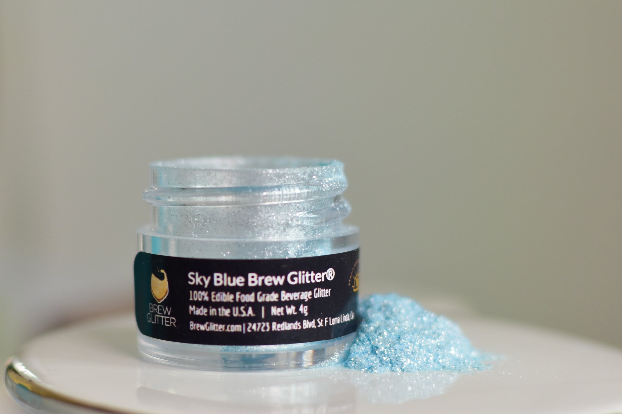 Glittery Blue Margarita using Sky Blue Cocktail Glitter