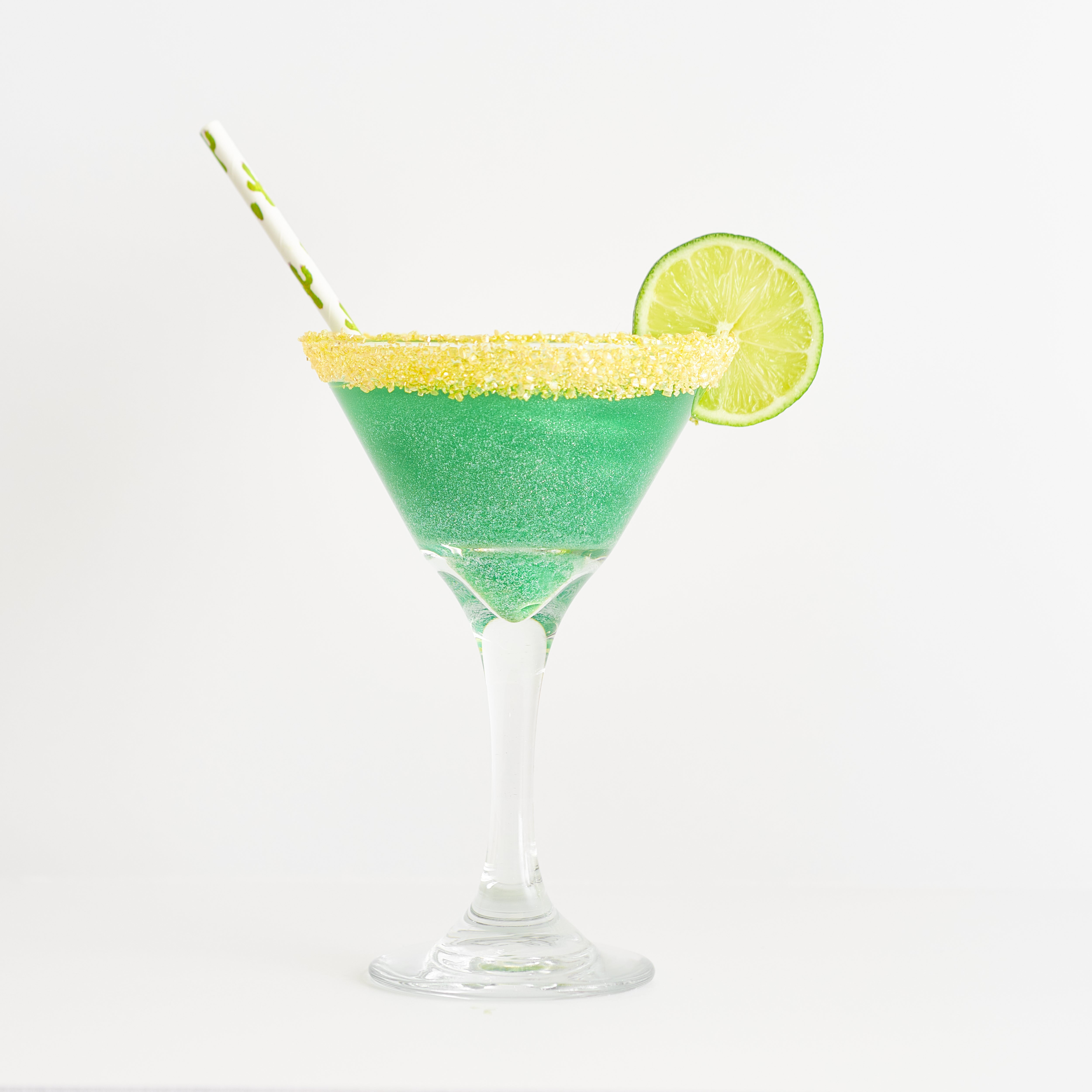 Classic Glittery Lime Margarita